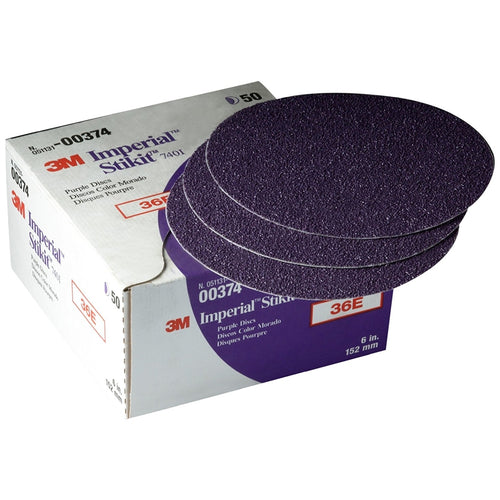 3M - 00374 - Imperial Stikit Disc, 6 in, 36E, 50/box