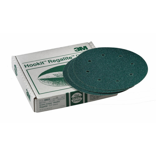 3M - 00624 - Green Corps Hookit Regalite Disc Dust Free, 8 in, 40E