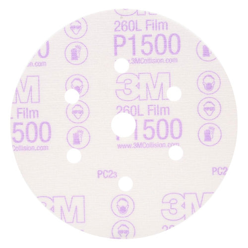 3M - 01050 - Hookit Finishing Film Disc Dust Free, 6 in, P1500