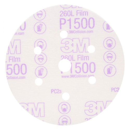3M - 01050 - Hookit Finishing Film Disc Dust Free, 6 in, P1500