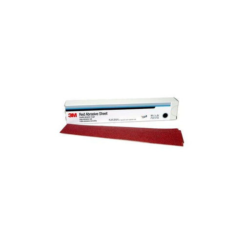 3M - 01177 - Red Abrasive Hookit Sheet, 2-3/4 in x 16-1/2 in, P320, 25/box