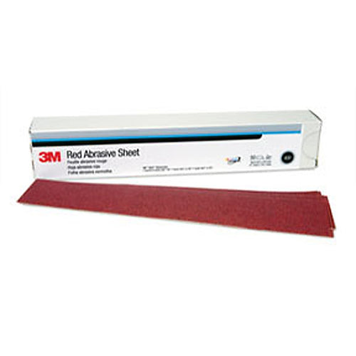 3M - 01179 - Red Abrasive Hookit Sheet, 2-3/4 in x 16-1/2 in, P180