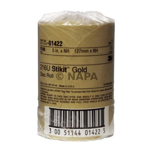 3M - 01422 - Stikit Gold Paper Disc Roll, 216U, 5 in x NH P240 A-weight