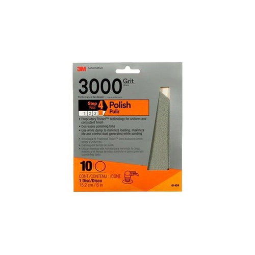 3M - 01459 - Trizact Performance Sanding Disc, 3000 Grit, 6 in