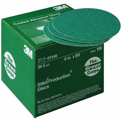3M - 01548 - Green Corps Stikit Production Disc, 6 in, 36E