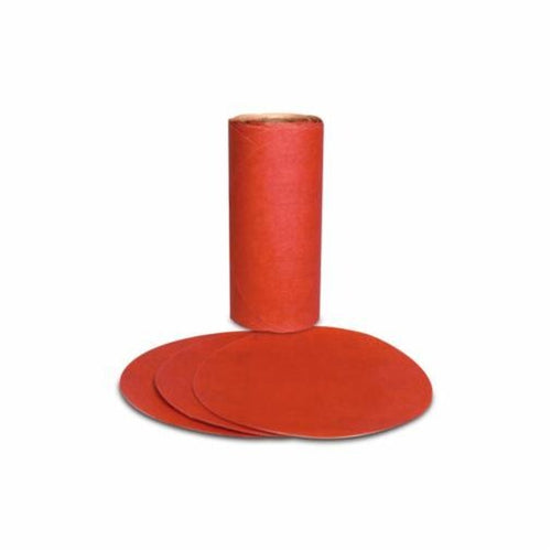 3M - 01610 - Red Abrasive Stikit PSA Disc, 5 in, P80, 100/roll