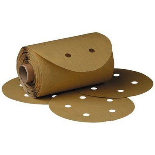 3M - 01619 - Stikit Gold Paper Disc Roll Dust Free, 216U, 5 in, P400A, 175/roll - 60010015745