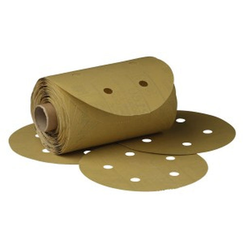 3M - 01628 - Stikit Gold Paper Disc Roll Dust Free, 216U, 5 in, P80A, 125/roll