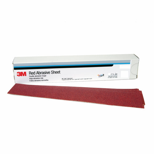 3M - 01680 - Red Abrasive Stikit File Sheet, 40 grade, 2-3/4 in X 16-1/2 in