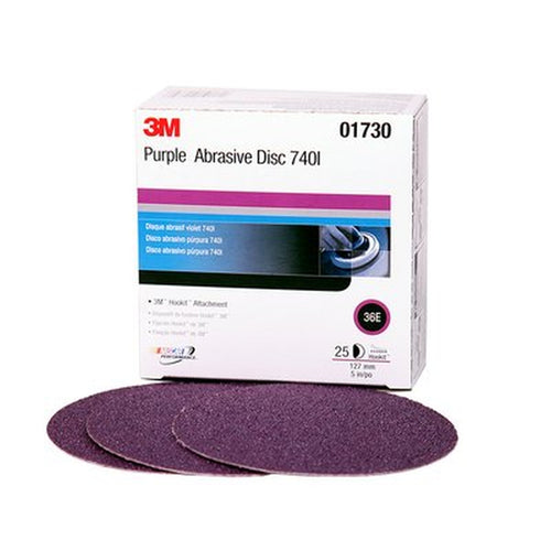 3M - 01730 - Imperial Hookit Disc 740I, 5 in, 36E, 25/box - 60600106276
