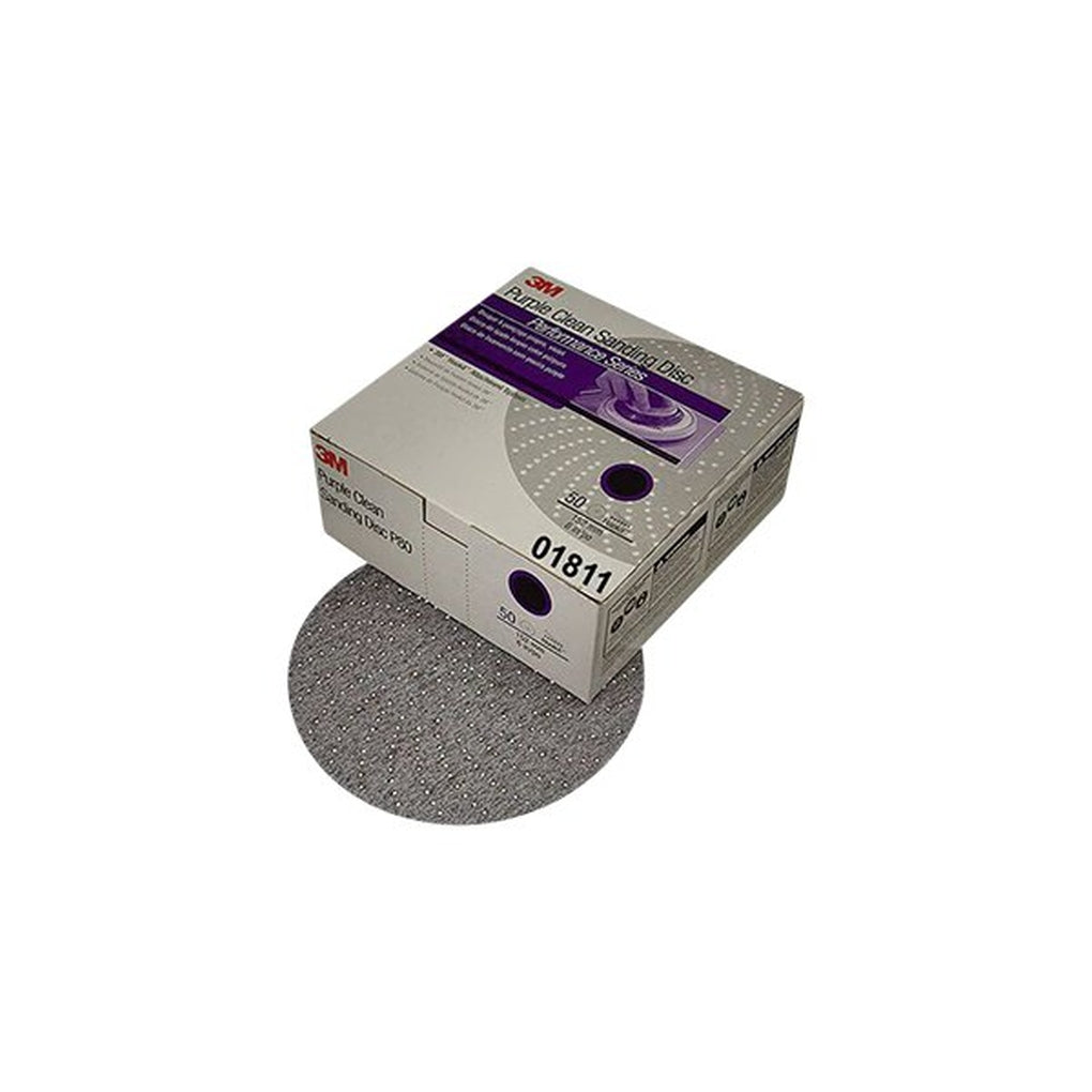 3M - 01811 - Purple Clean Sanding Hookit Disc 334U, 6 in, P400C