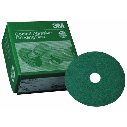 3M - 01913 - Green Corps Fibre Disc, 5 in x 7/8 in, 50, 20/box