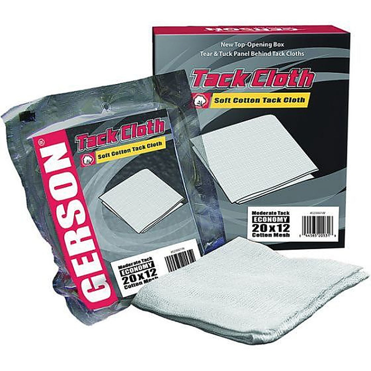 Gerson - 020001W - Economy Tack Cloth, 36 Inch L X 18 Inch W, White