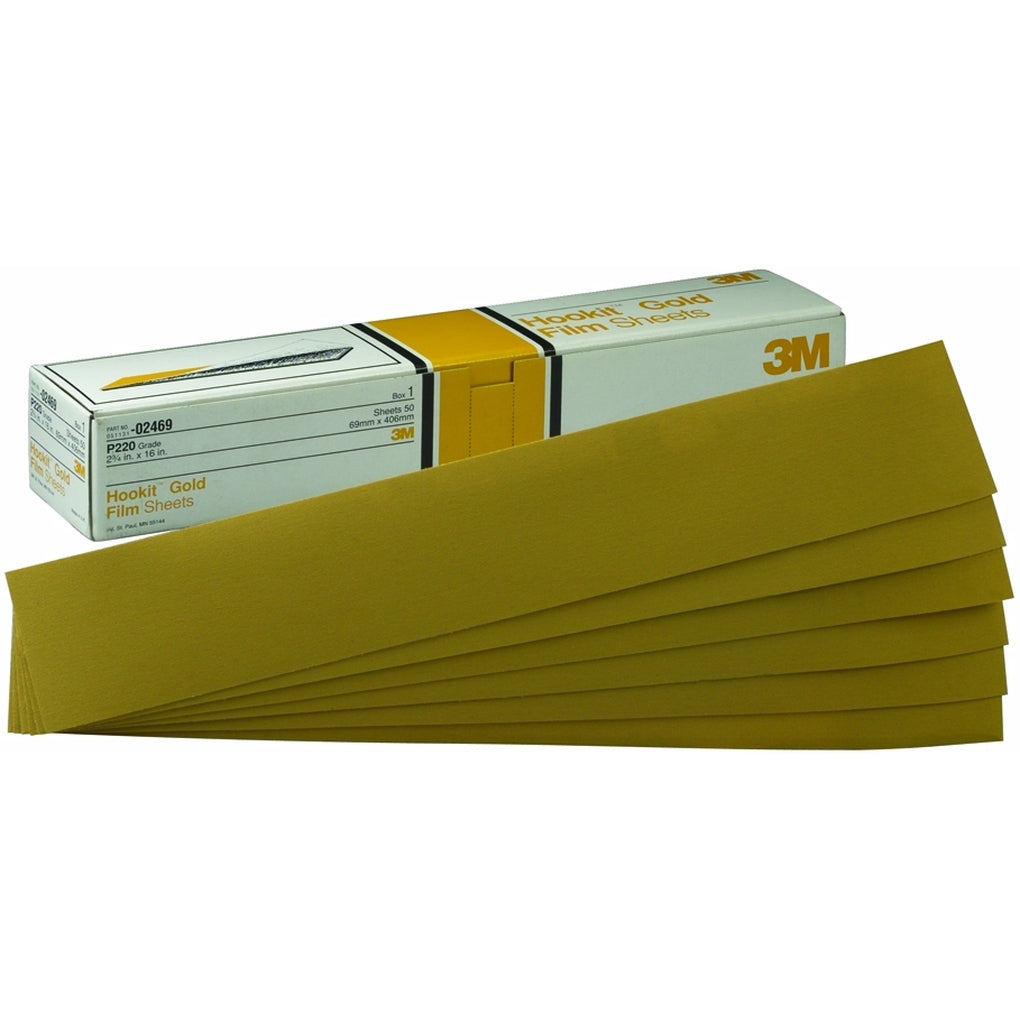 3M - 02473 - Hookit Gold Sheet, 2-3/4 in x 16 in, P120C
