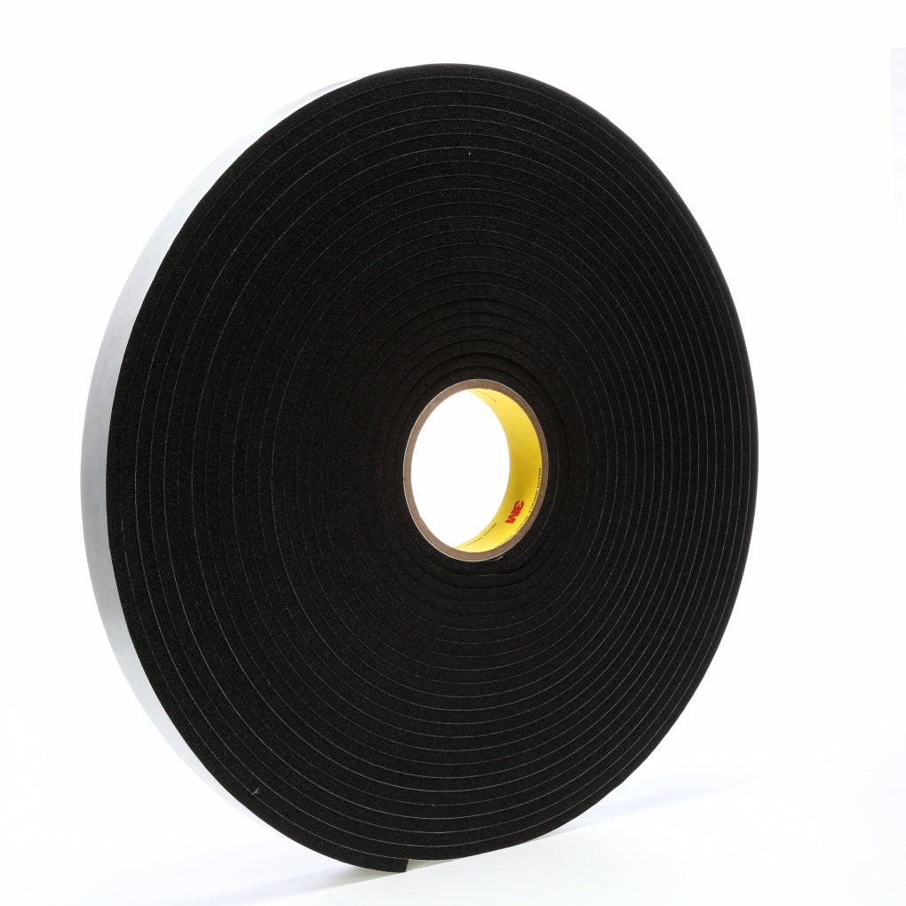 3M - 03320 - Vinyl Foam Tape 4504 Black, 1 in x 18 yard