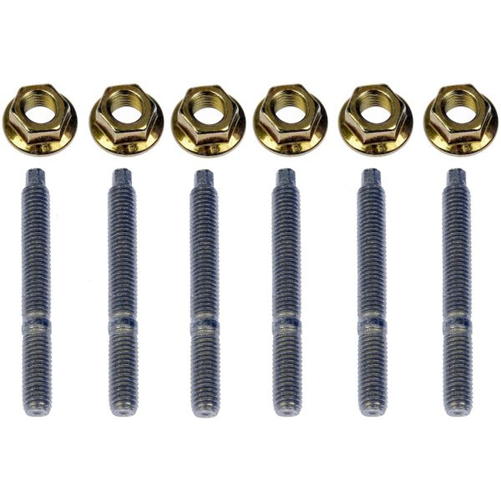 Dorman|03419B|Install Kit for mounting exhaust manifold to engine includes 6 studs and 6 nuts