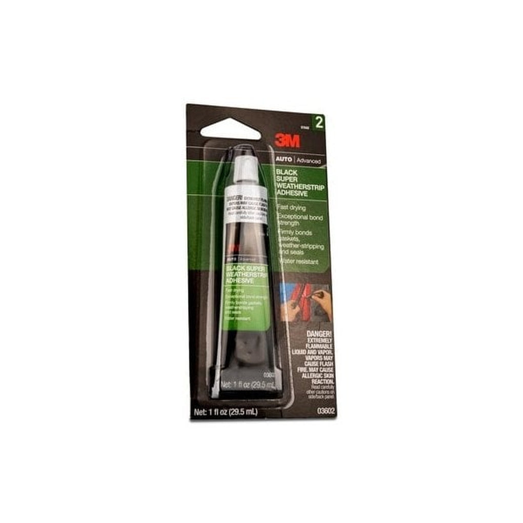 3M - 03602 - Black Super Weatherstrip Adhesive, 29.5 ml (1 US fl oz) Tube