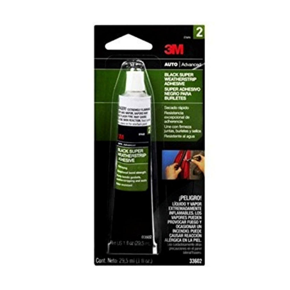 3M - 03602 - Black Super Weatherstrip Adhesive, 29.5 ml (1 US fl oz) Tube