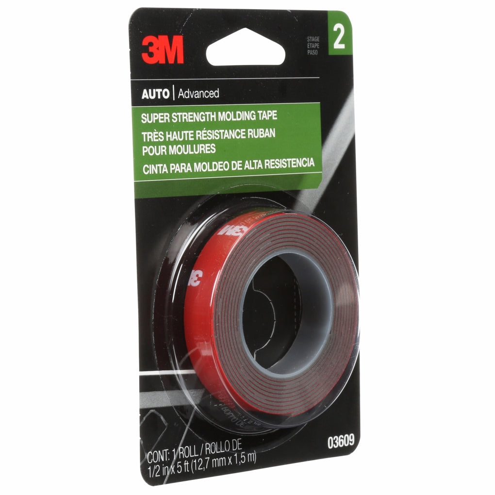3M - 03609 - Scotch-Mount Molding Tape, 1/2 in x 5 ft