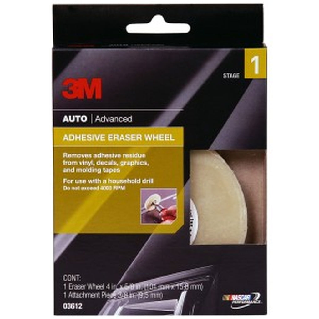 3M - 03612 - Adhesive Eraser Wheel, 4 in x 5/8 in