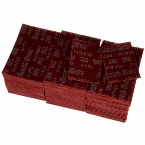 3M - 04229 - Scotch-Brite Hand Pad 7447B, HP-HP, A/O Very Fine, Maroon, 6 in x 9 in - 60/Pack - 7000027560