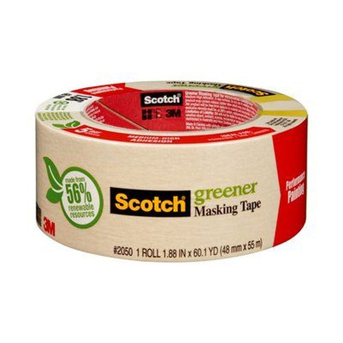 3M - 05620 - Scotch Greener Masking Tape for Performance Painting 2050-48A, 1.88 in x 60.1 yd - 70005140978
