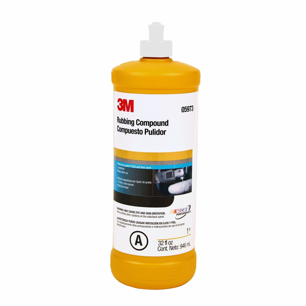 3M - 05973 - Rubbing Compound, Quart (946 mL) - 60455057848