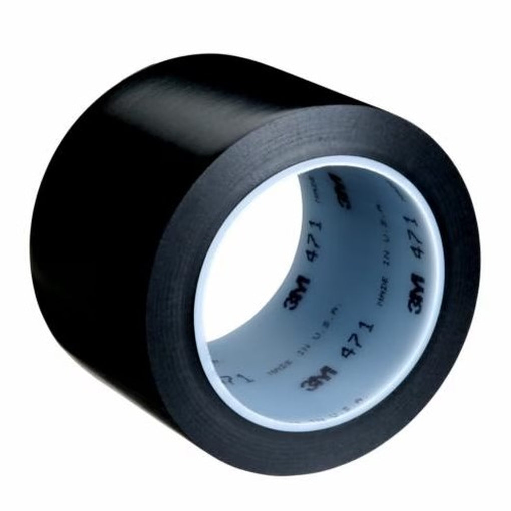 3M - 06467 - Vinyl Tape 471, Black, 3 in x 36 yd - 70002410275