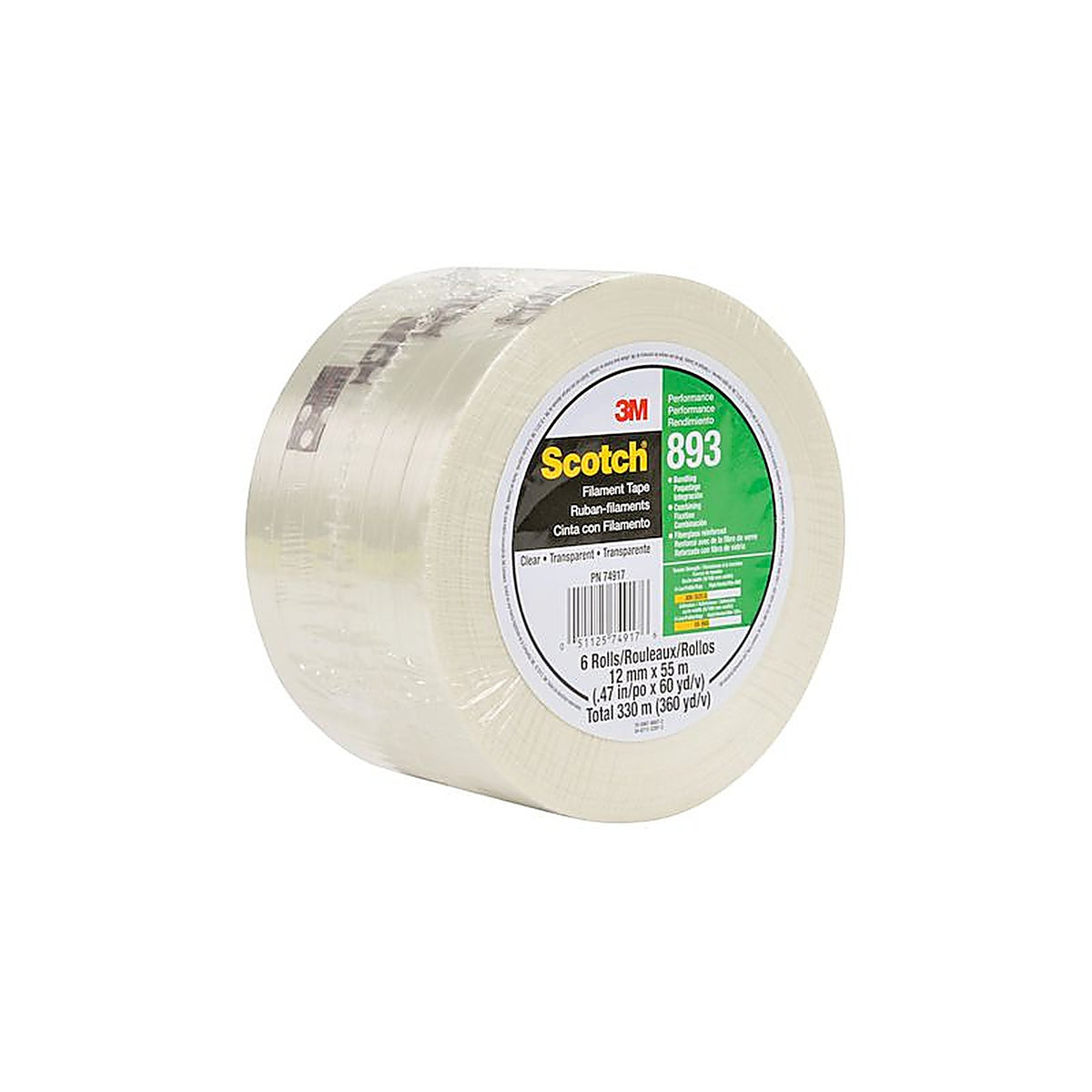 3M - 06938 - Scotch Filament Tape 893, 18 mm x 55 meter