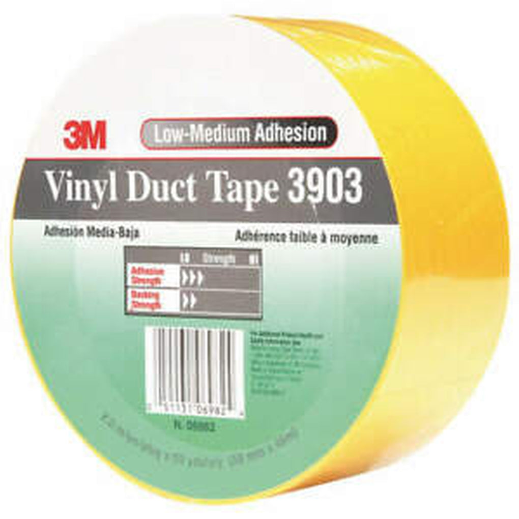 3M - 06982 - Vinyl Duct Tape 3903 Yellow, 2 in x 50 yd 6.5 mil - 70006711736
