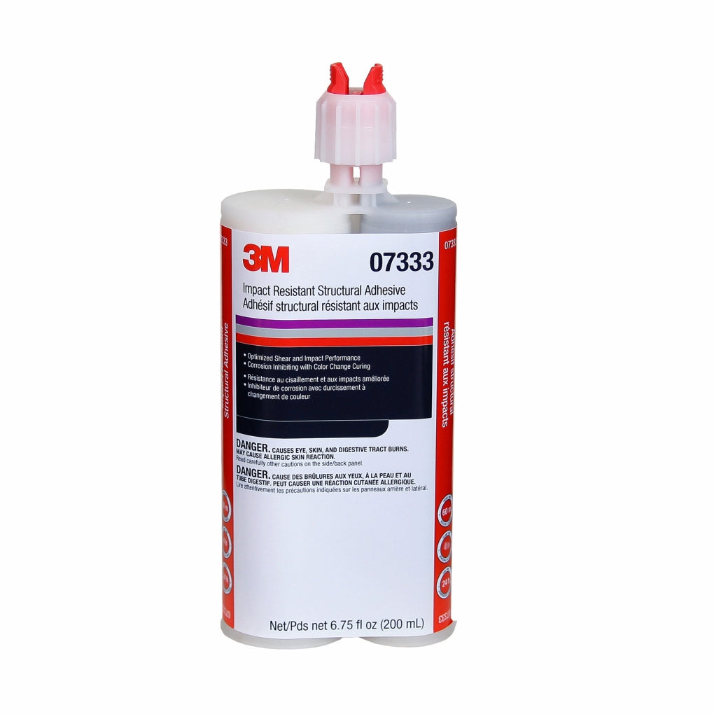 3M - 07333 - Impact Resistant Structural Adhesive, 200 mL Cartridge - 60455083331