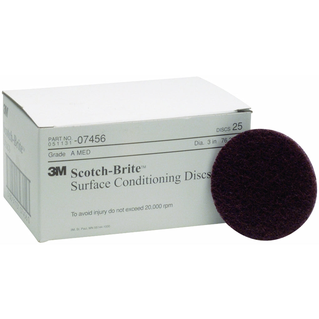 3M - 07456 - Scotch-Brite Surface Conditioning Disc, 3 in x NH A MED