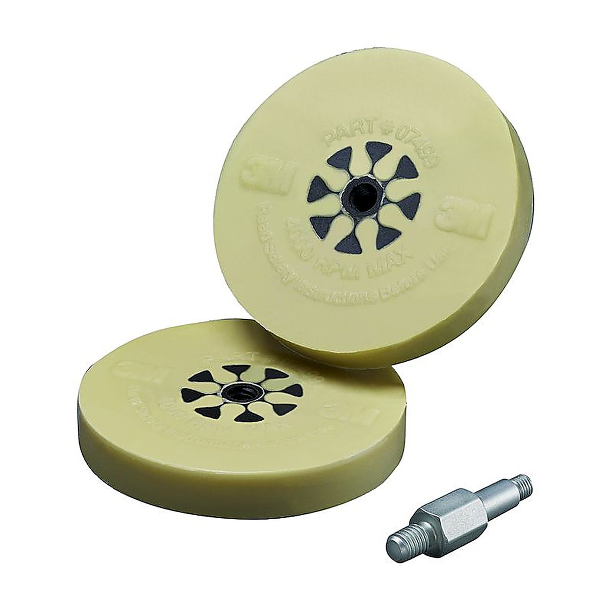 3M - 07498 - Stripe Off Wheel, 4 in x 5/8 in with Mandrel, 1 wheel/pk