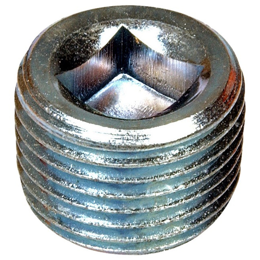 Dorman - 090-100 - Pipe Plug C.S. Square 1/2-14 Npt, Head Size 3/8 In.