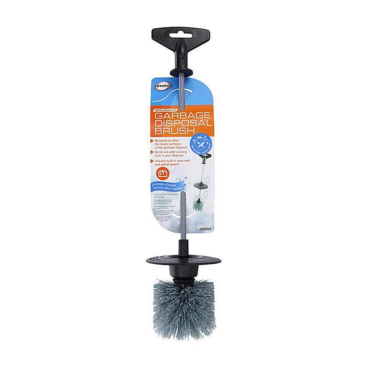 Danco - 10850X - Brush-It 2 in. W 9.25 in. Plastic Handle Garbage Disposal Brush