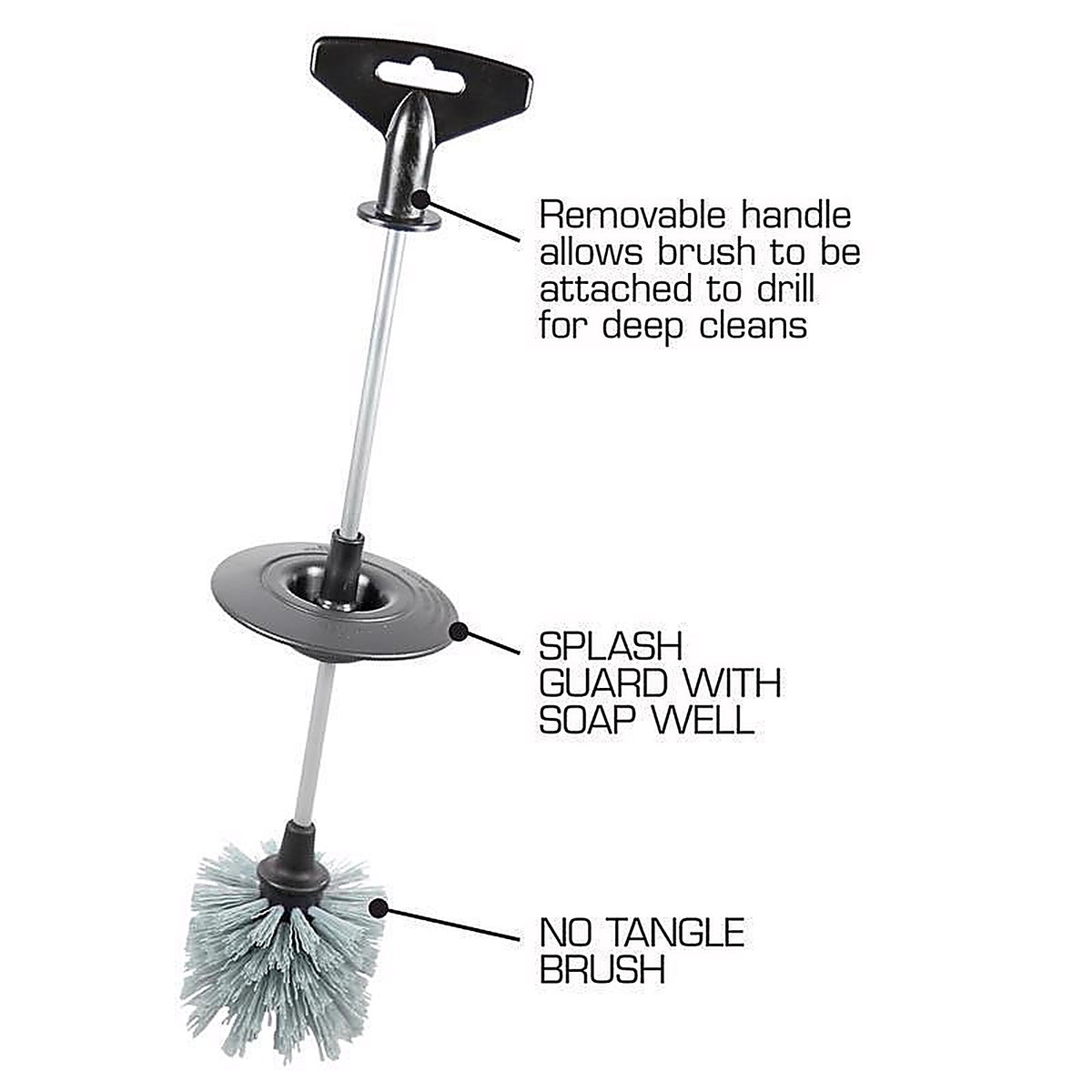 Danco - 10850X - Brush-It 2 in. W 9.25 in. Plastic Handle Garbage Disposal Brush