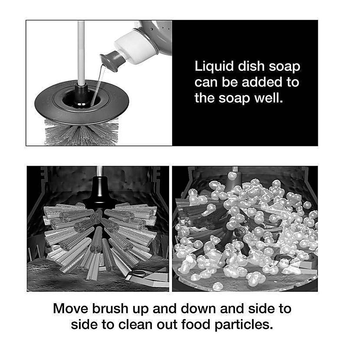 Danco - 10850X - Brush-It 2 in. W 9.25 in. Plastic Handle Garbage Disposal Brush