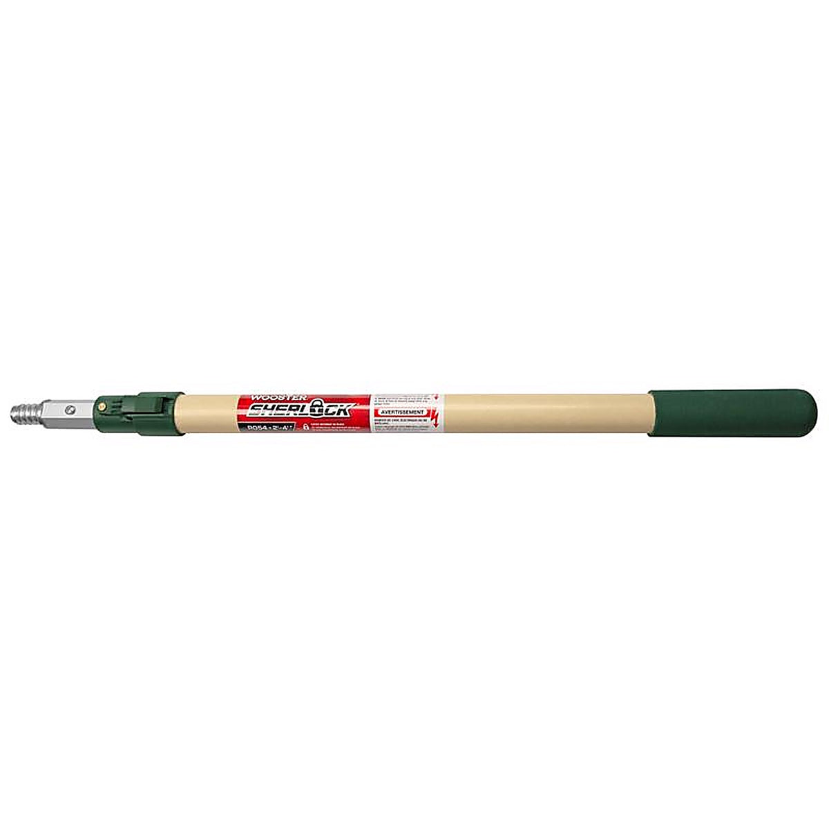 Wooster - R054 - Sherlock Telescoping 2-4 ft. L X 1.5 in. D Aluminum/Fiberglass Extension Pole Beige/Green