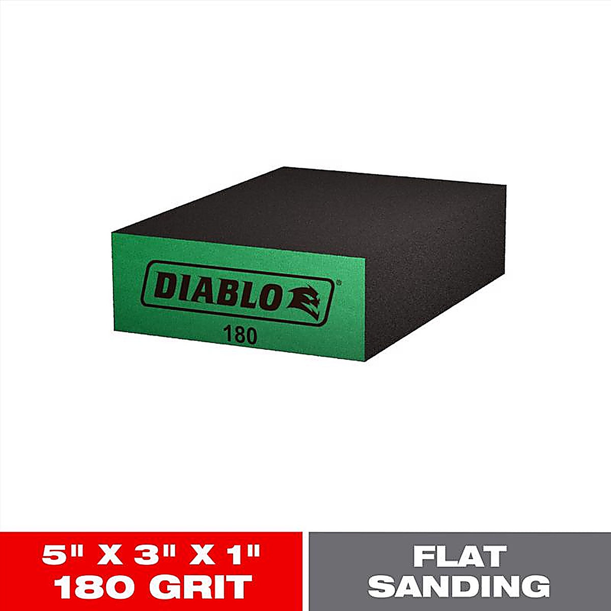 Diablo - DFBLBLOSFN01G - 5 in. L X 3 in. W X 1 in. T 180 Grit Ultra Fine Flat Surface Sanding Sponge