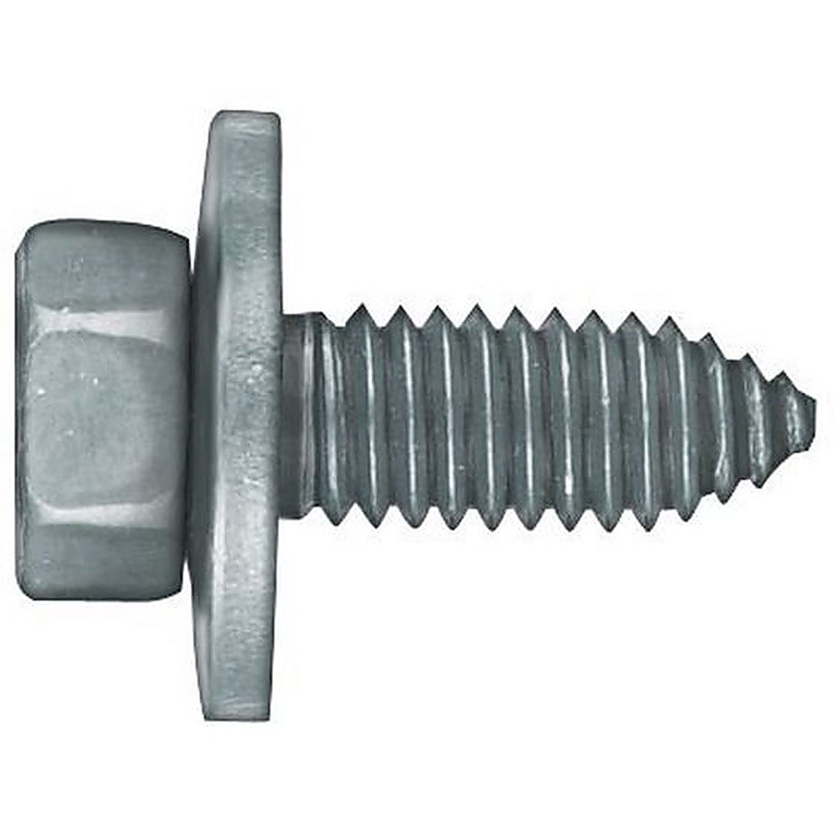 Disco - 1000MT - Automotive Hardware Hex Washer Head Ca Point Body Bolt, 3/8 Inch - 16 Tpi X 1 Inch L X 1/2 Inch Hex, Black