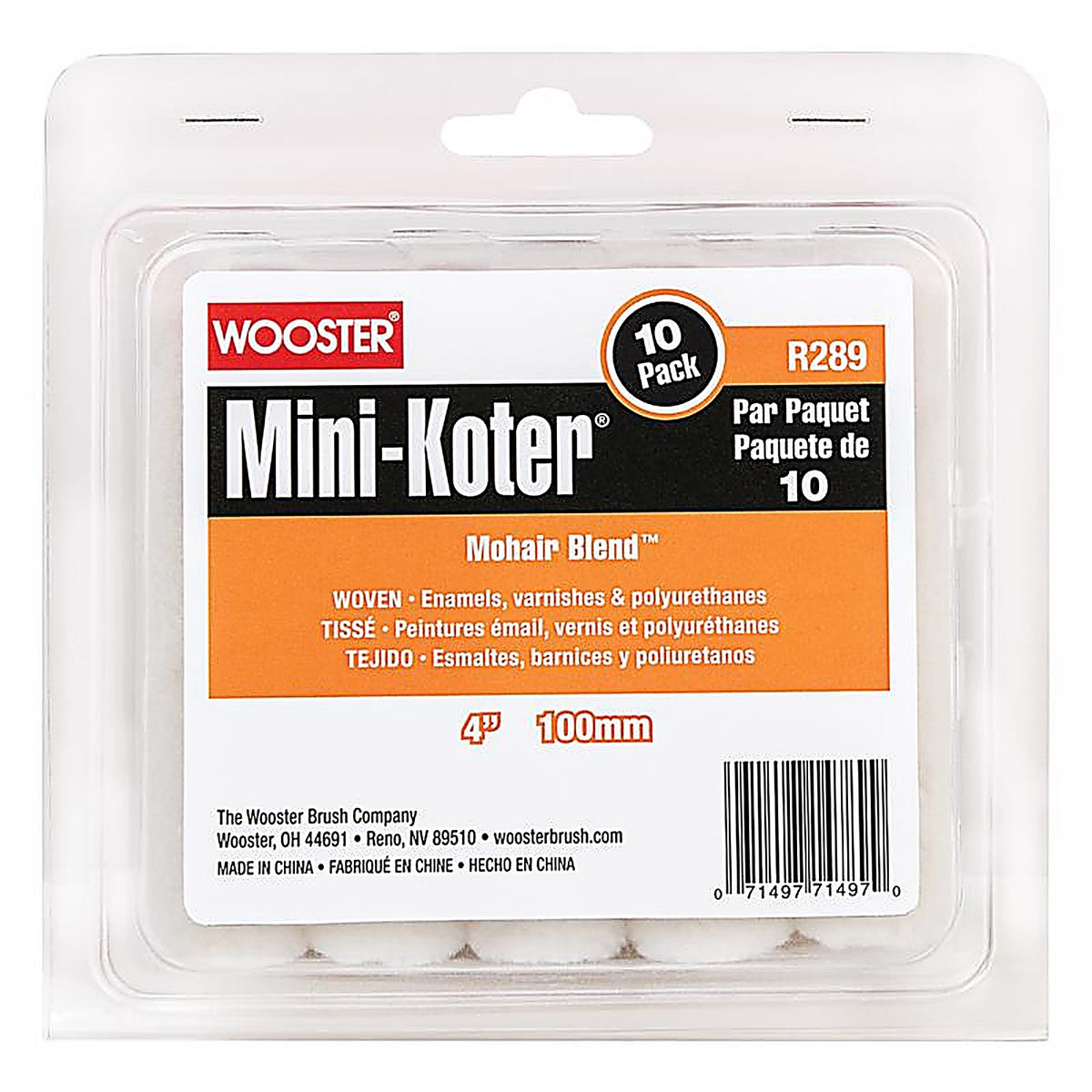 Wooster - R119-4 - Mini-Koter Mohair Blend 4 in. W Mini Paint Roller Cover 10 pk