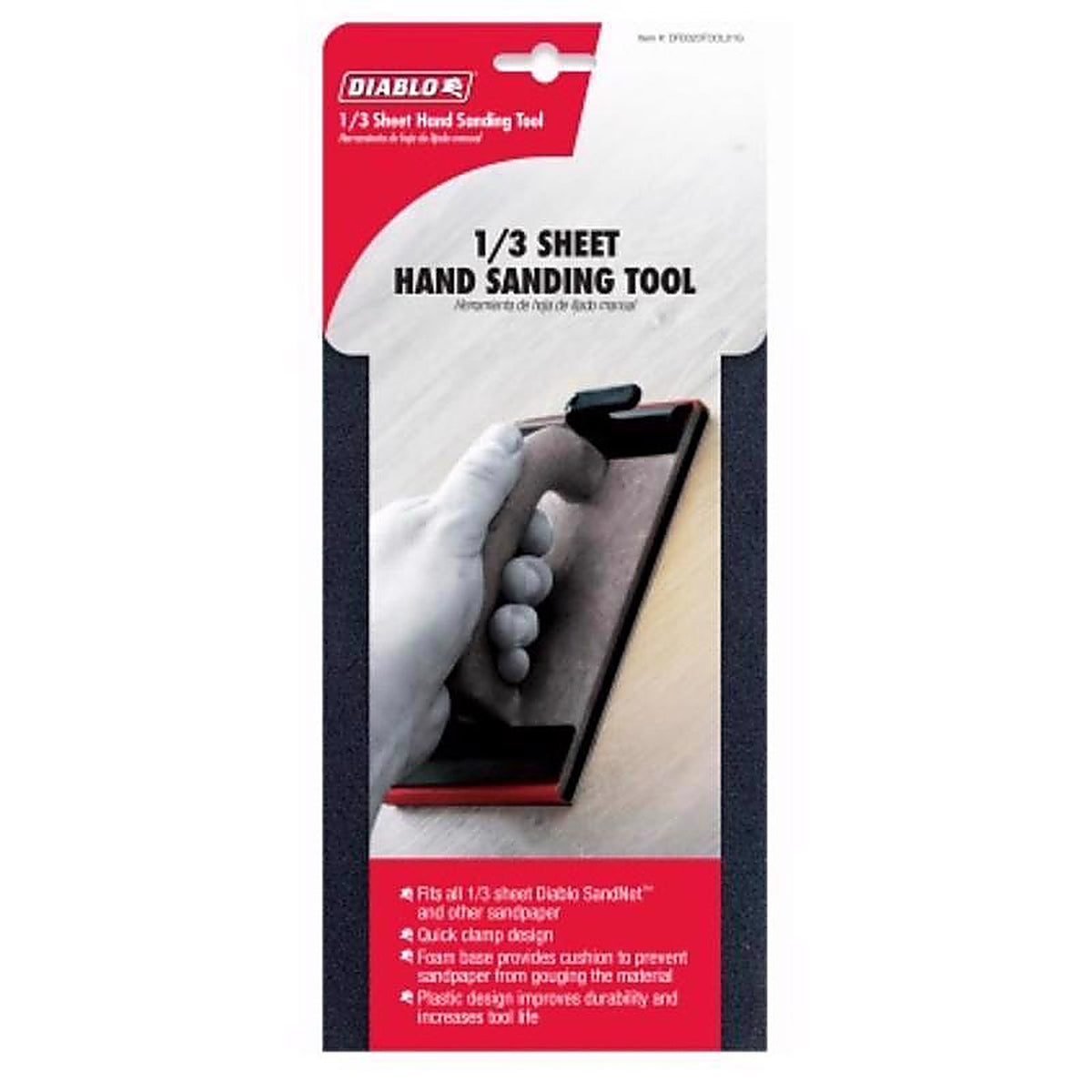 Diablo - DFB323TOOL01G - 7 in. L X 3-2/3 in. W Plastic 1/3 Sheet Sander