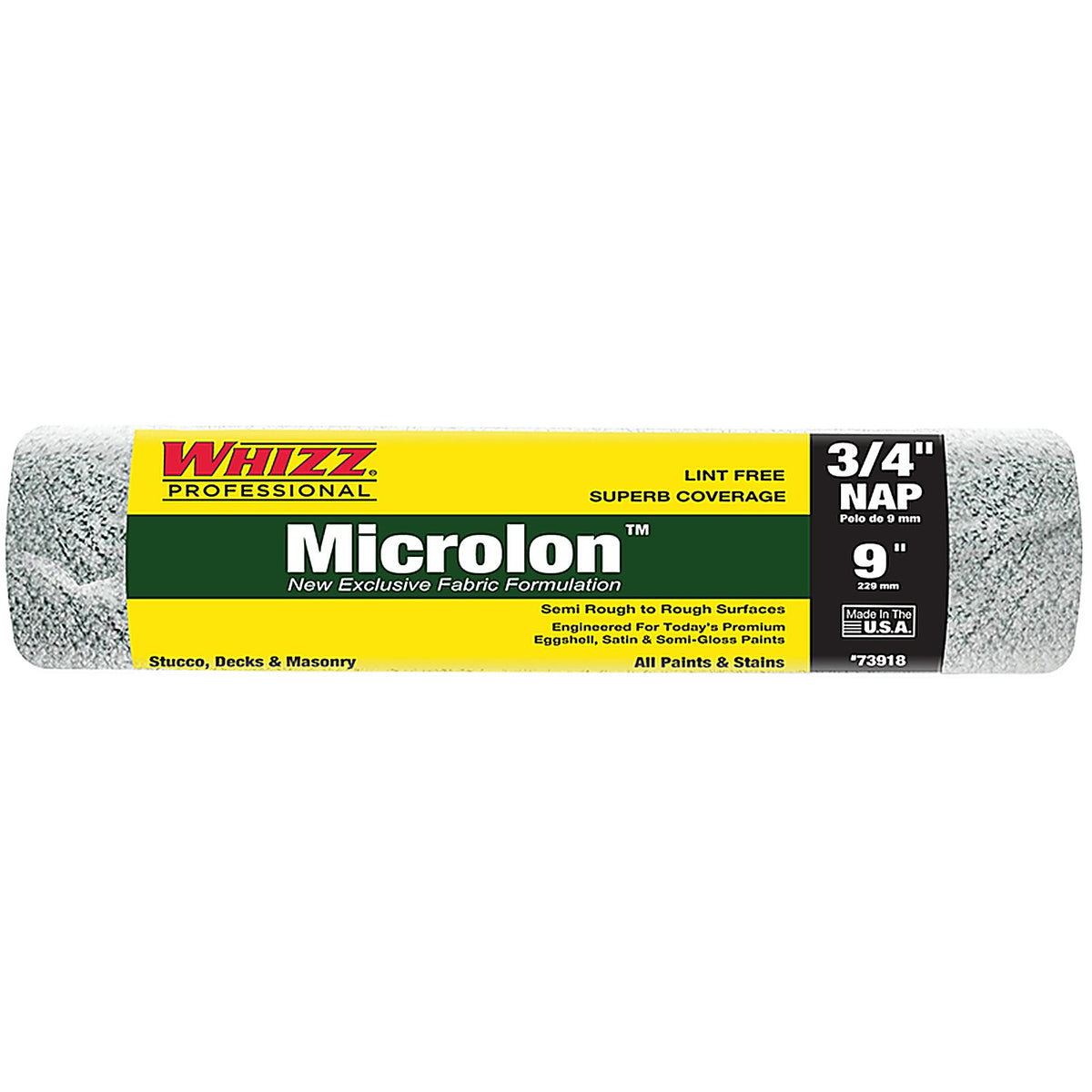 Whizz - 73918 - Microlon 9 in. W x 3/4 in. Cage Paint Roller Cover - 1/Pack