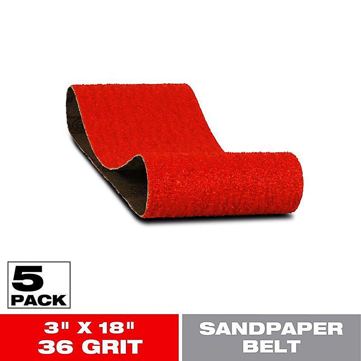 Diablo - DCB318036S05G - 18 in. L X 3 in. W 36 Grit Zirconium Oxide Sanding Belt 5 pk