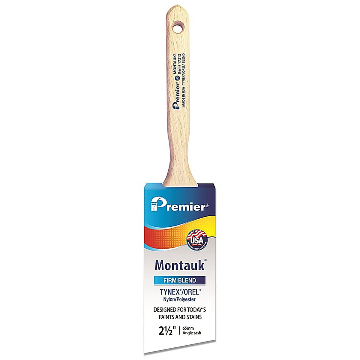 Premier - 17212 - Montauk 2-1/2 in. Firm Angle Sash Paint Brush