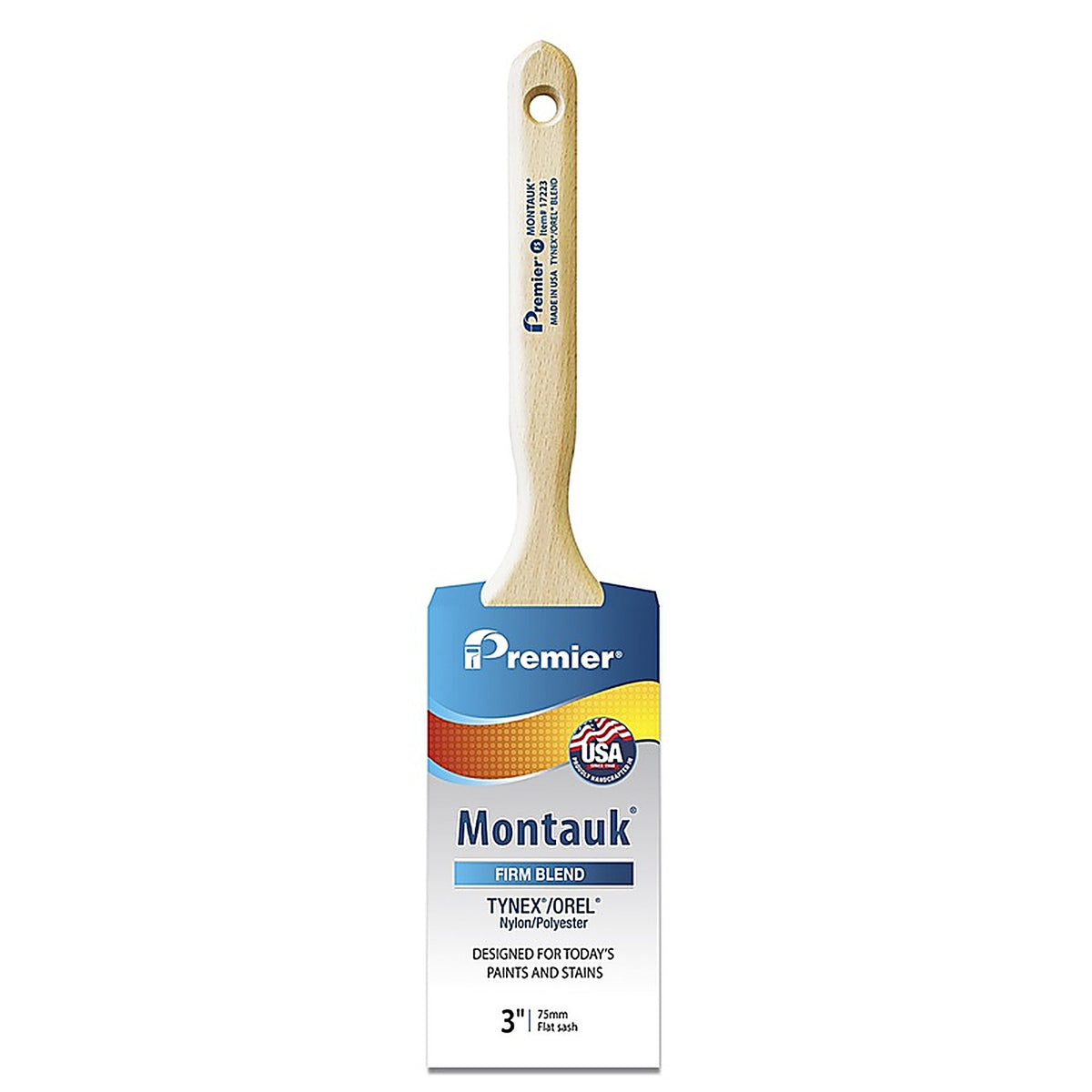 Premier - 17223 - Montauk 3 in. Firm Flat Sash Paint Brush