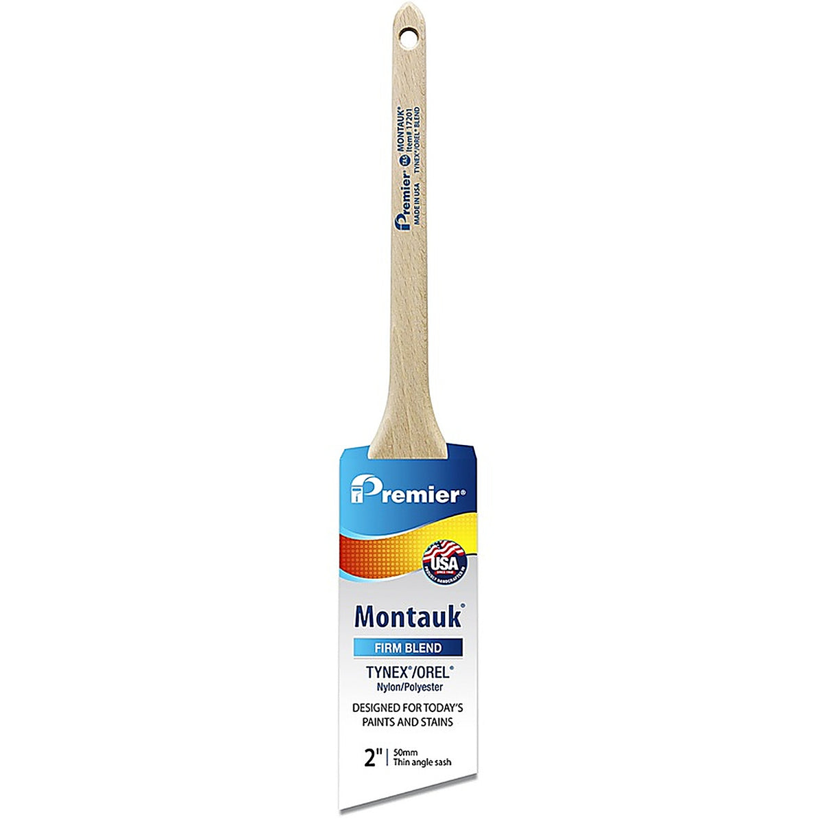 Premier - 17201 - Montauk 2 in. Firm Thin Angle Sash Paint Brush