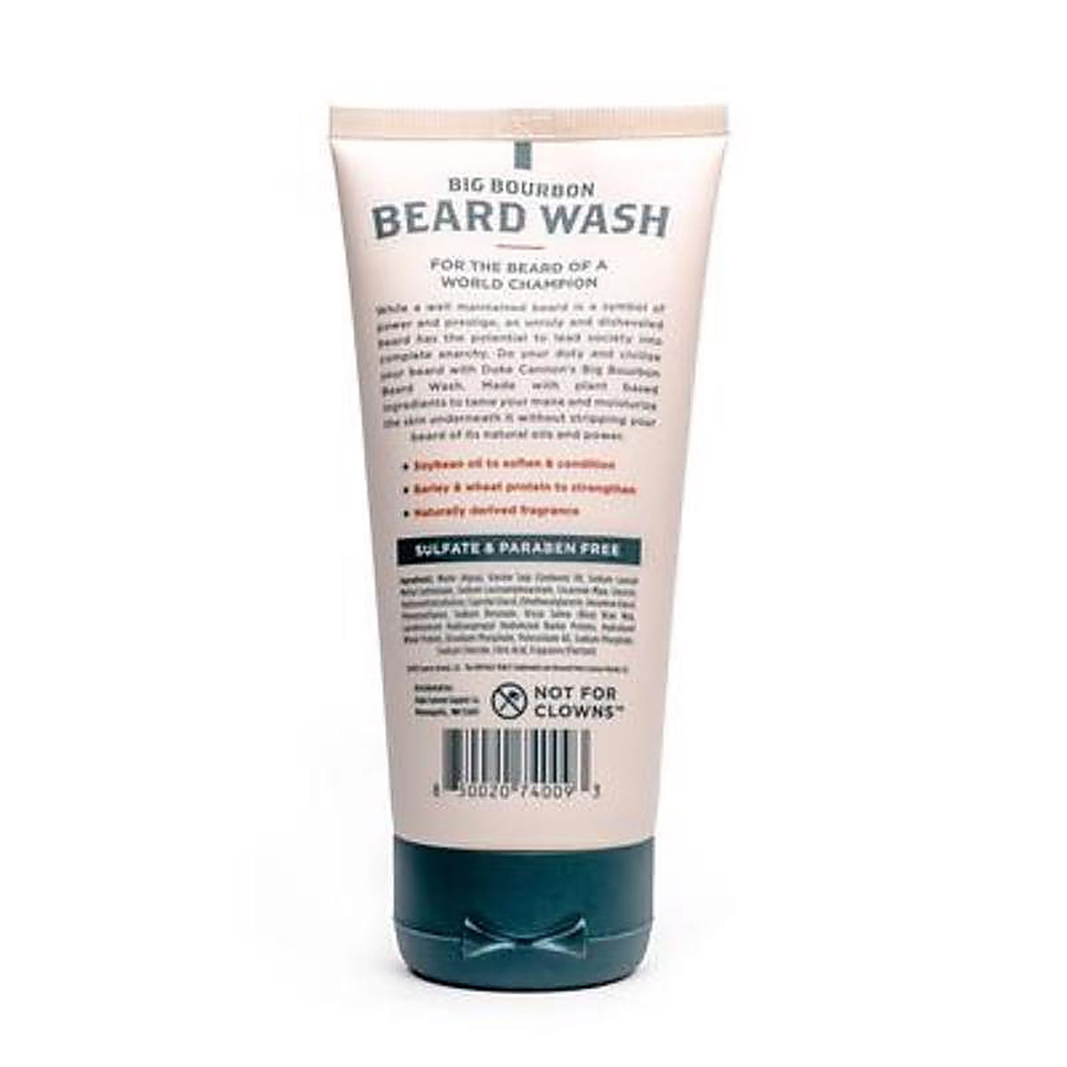 Duke Cannon - 02BOURBONBDWASH - Big Bourbon Buffalo Trace Scent Beard Wash 6 oz 1 pk