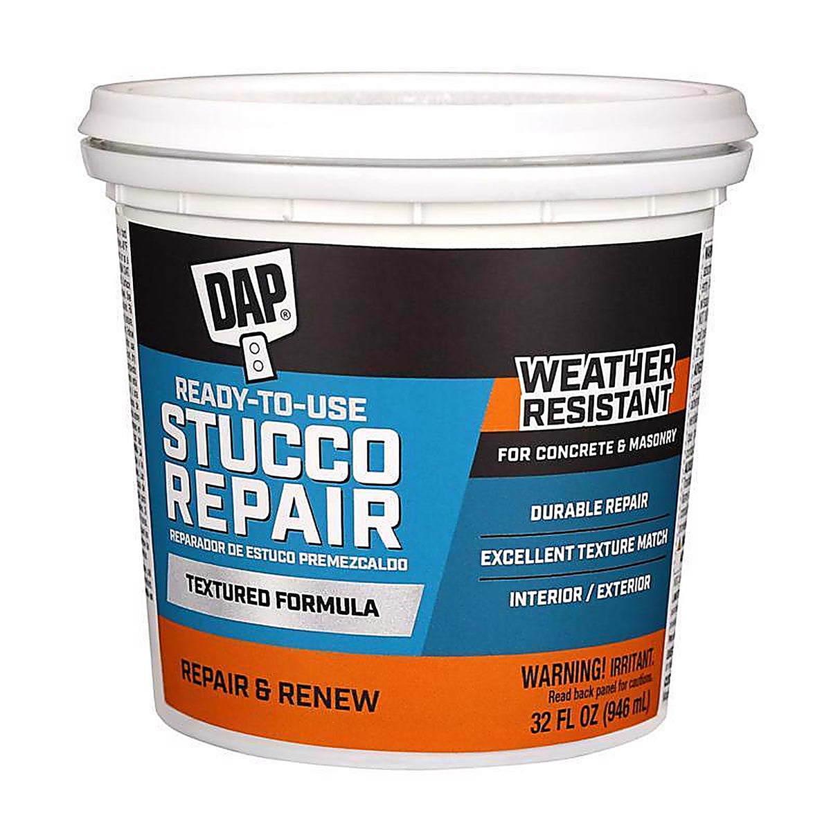 DAP - 7079810504 - 1 qt Indoor and Outdoor Stucco Patch