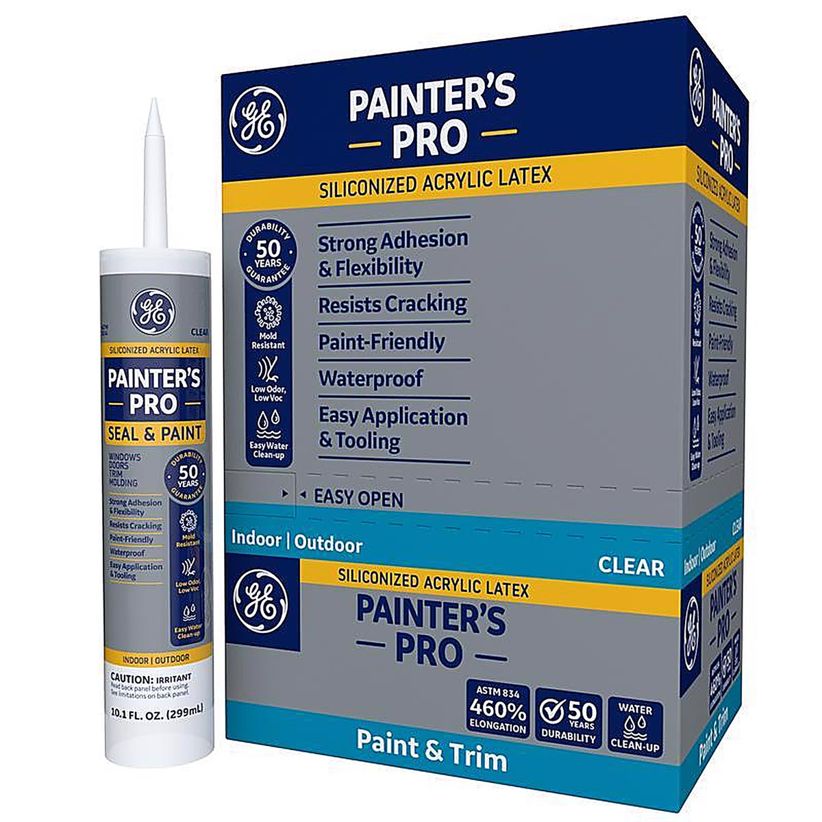 GE - 2733636 - Painter's Pro Clear Acrylic Latex Painter's Caulk Sealant 10.1 oz
